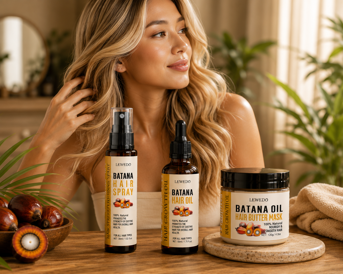 100% Pure Batana Oil for Hair Care and Treatment